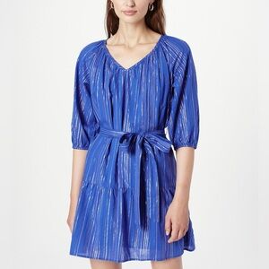 GAP Blue V-Neck Dress with Raglan Sleeves - Medium - NWT